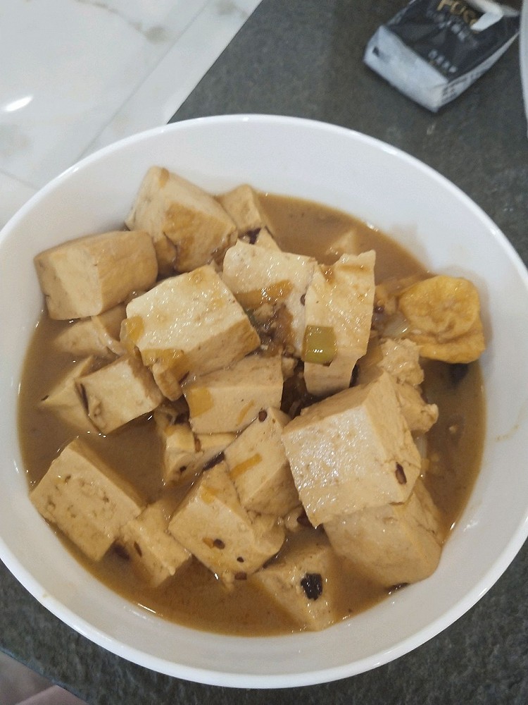 我妈妈常做的豆腐，没有名字。的做法