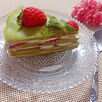 草莓千层蛋糕（抹茶味）的做法图解19