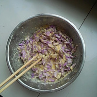 电饼铛香煎紫藤花饼的做法图解2