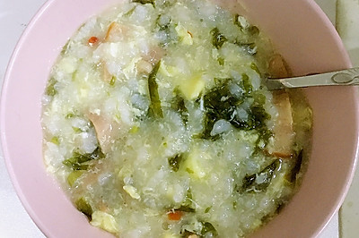 紫菜火腿蛋花粥
