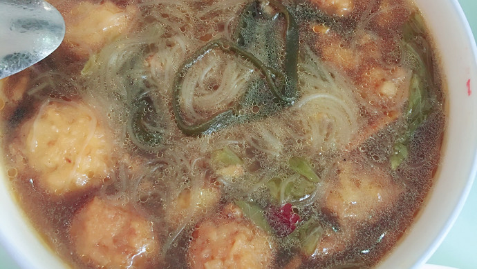 粉丝丸子海带汤
