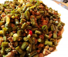 自制酸豆角炒肉末的做法