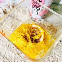 #玩心出道丨夏日DIY玩心潮饮挑战赛#桃菊水夏日蜜桃味的做法图解3