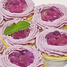 蛋挞的神仙吃法 | 梦幻紫薯奶油挞
