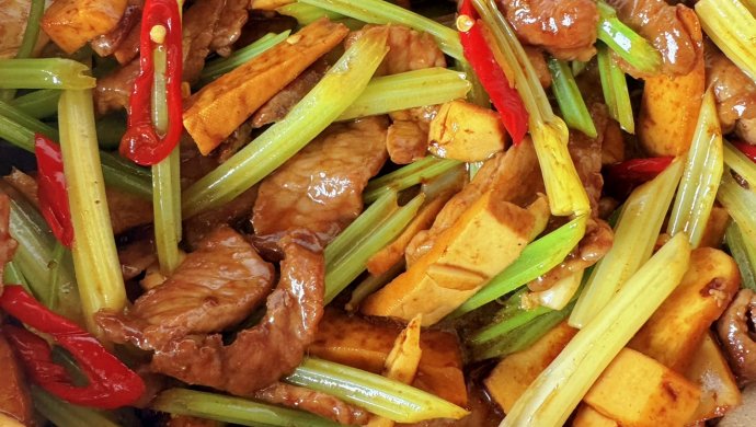 豆干炒牛肉
