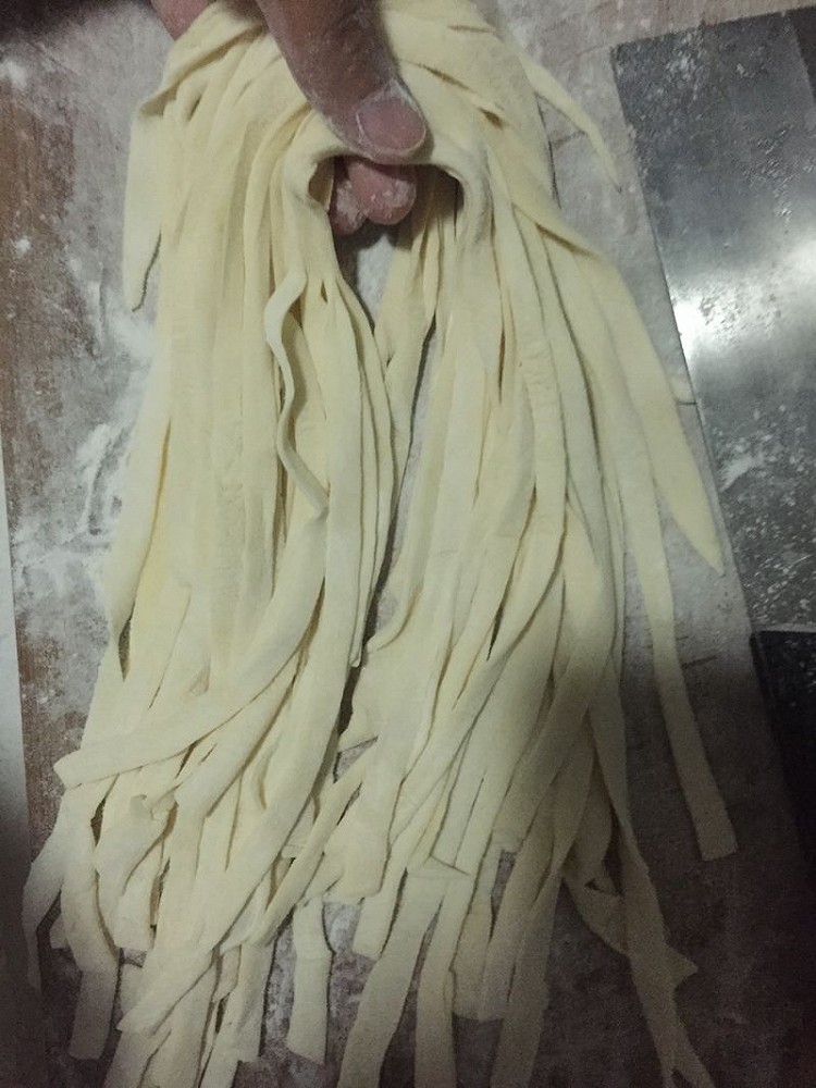 爱心手擀面的做法