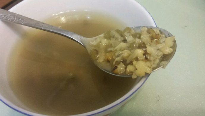 开花绿豆汤