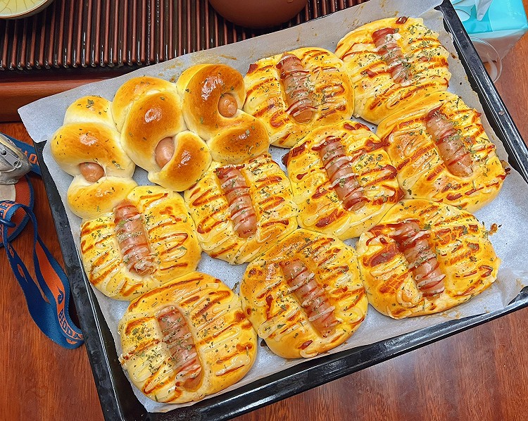 波兰种香肠面包肠仔包的做法