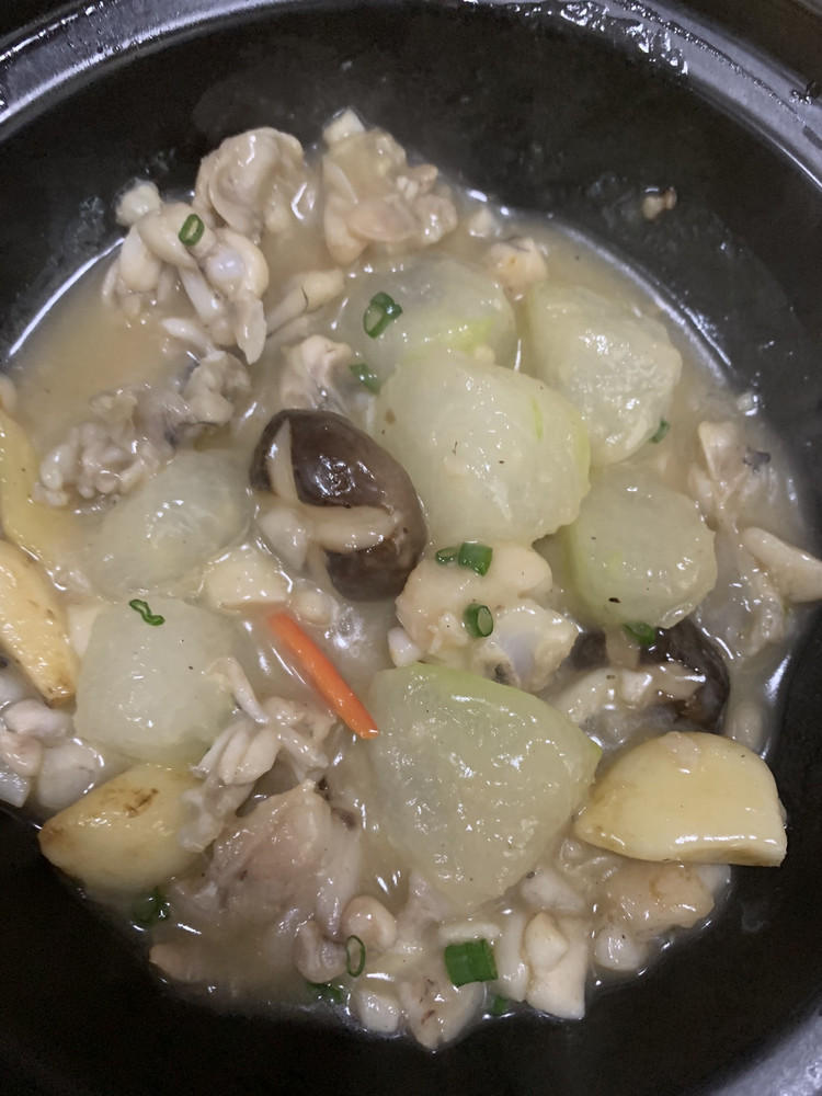 冬瓜焖田鸡的做法