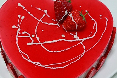 纪念一周年---草莓冻芝士