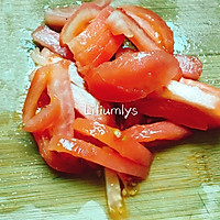#网红美食我来做#紫菜番茄豆丝鲜汤的做法图解2