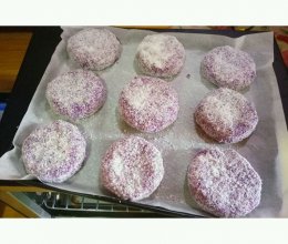 椰香紫薯饼的做法