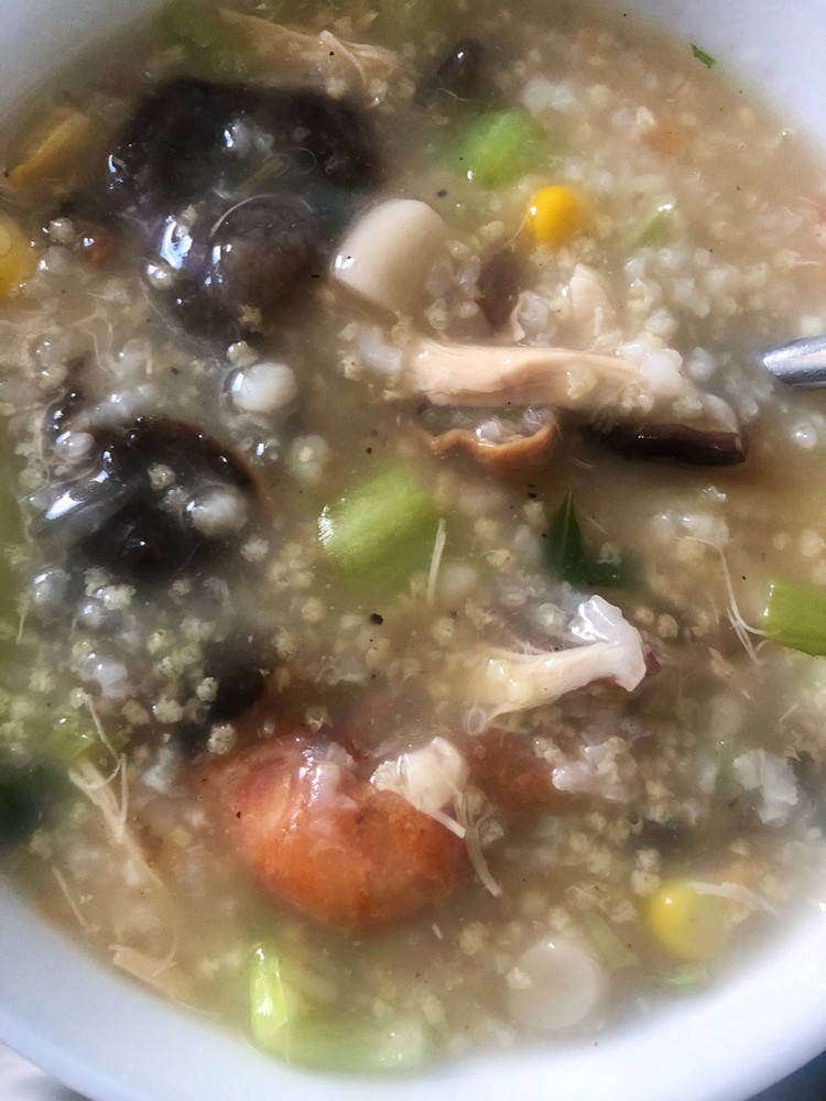 海参大虾海鲜粥的做法