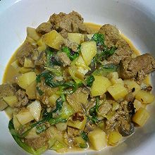 红烧土豆冻豆腐