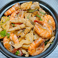 #旅行中的美味#鲜虾鸡爪煲的做法图解22