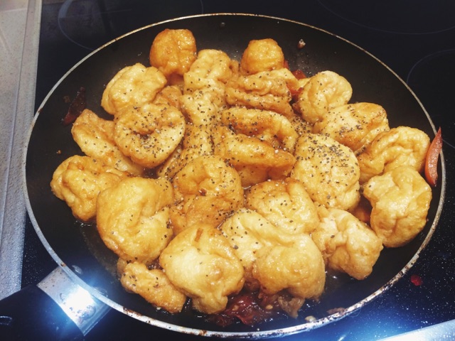 糖醋油豆腐的做法图解3