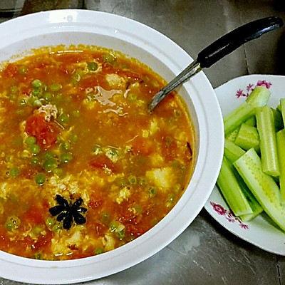 鸡蛋西红柿卤面