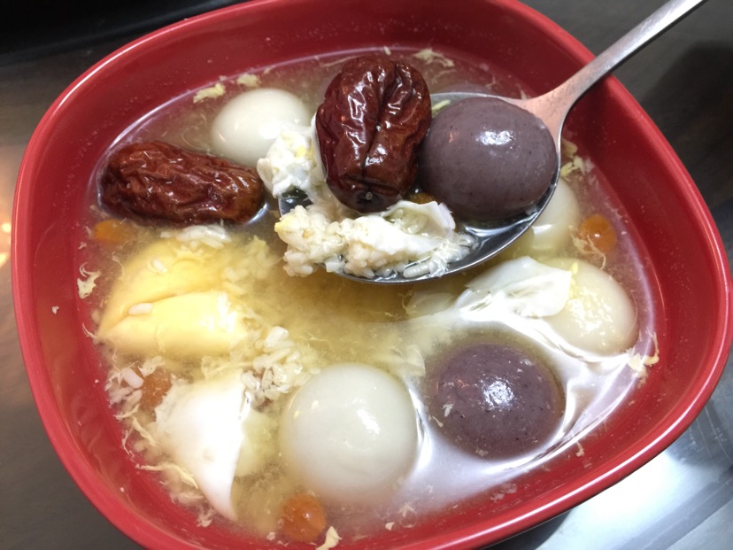 酒糟汤圆蛋花羹的做法图解5