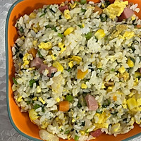 玉米虾仁营养炒饭的做法图解7