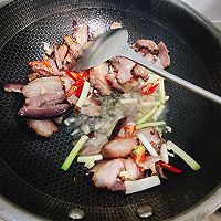 儿菜煮腊肉的做法图解6