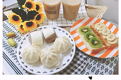 简单丰富早餐