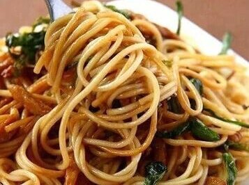 简单易做肉丝葱油拌面