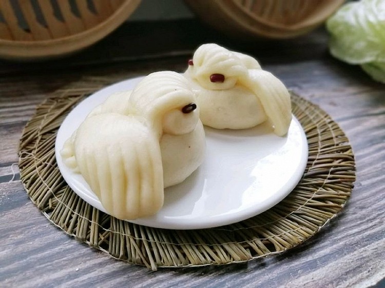 小鸟肉松包～秀恩爱来的！的做法