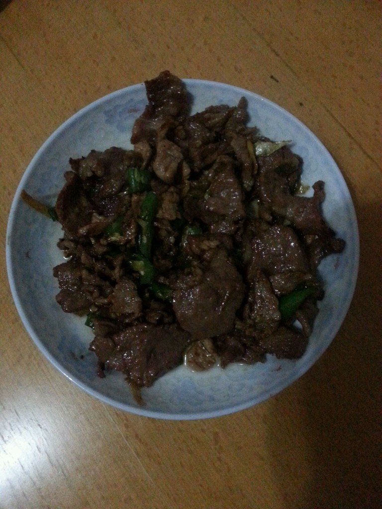 小炒肉拌饭的做法图解6