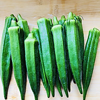蒜香秋葵的做法图解1