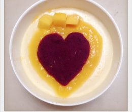 芒果紫薯牛奶炖蛋（心有所“薯”）的做法