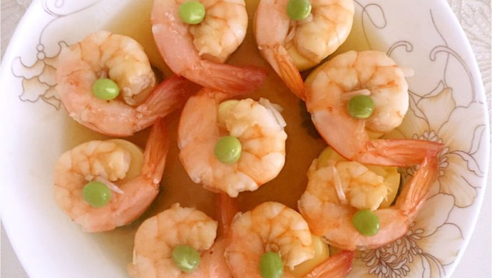 日本豆腐蒸虾仁