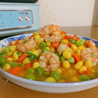 低脂又营养好吃的三色炒虾仁的做法图解10