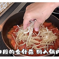 番茄遇上金针菇的做法图解6