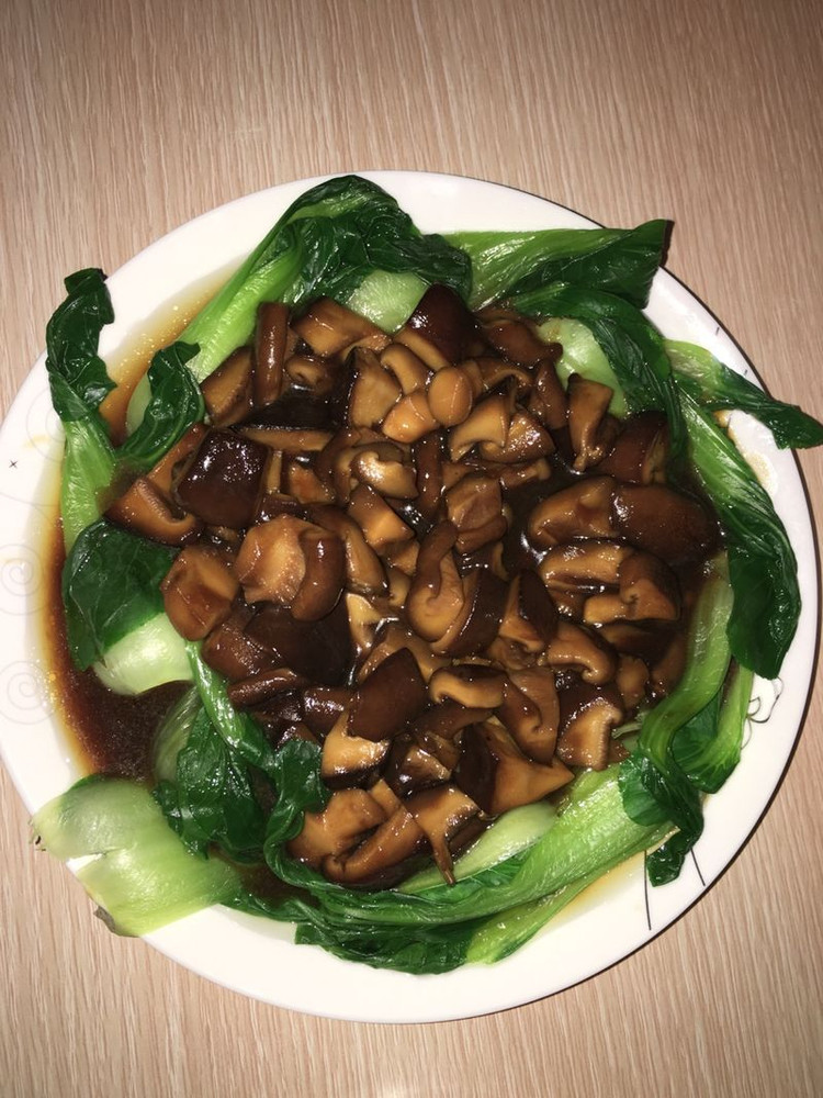 香菇小油菜的做法