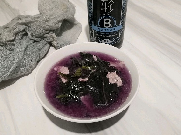 紫贝天葵瘦肉汤的做法
