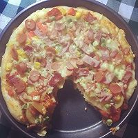 土豆培根披萨的做法图解5