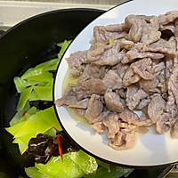 #鸡汁入家宴 感恩正当“食”#莴笋秋耳肉片的做法图解6