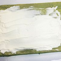 抹茶奶油蛋糕卷#豆果五周年#的做法图解18
