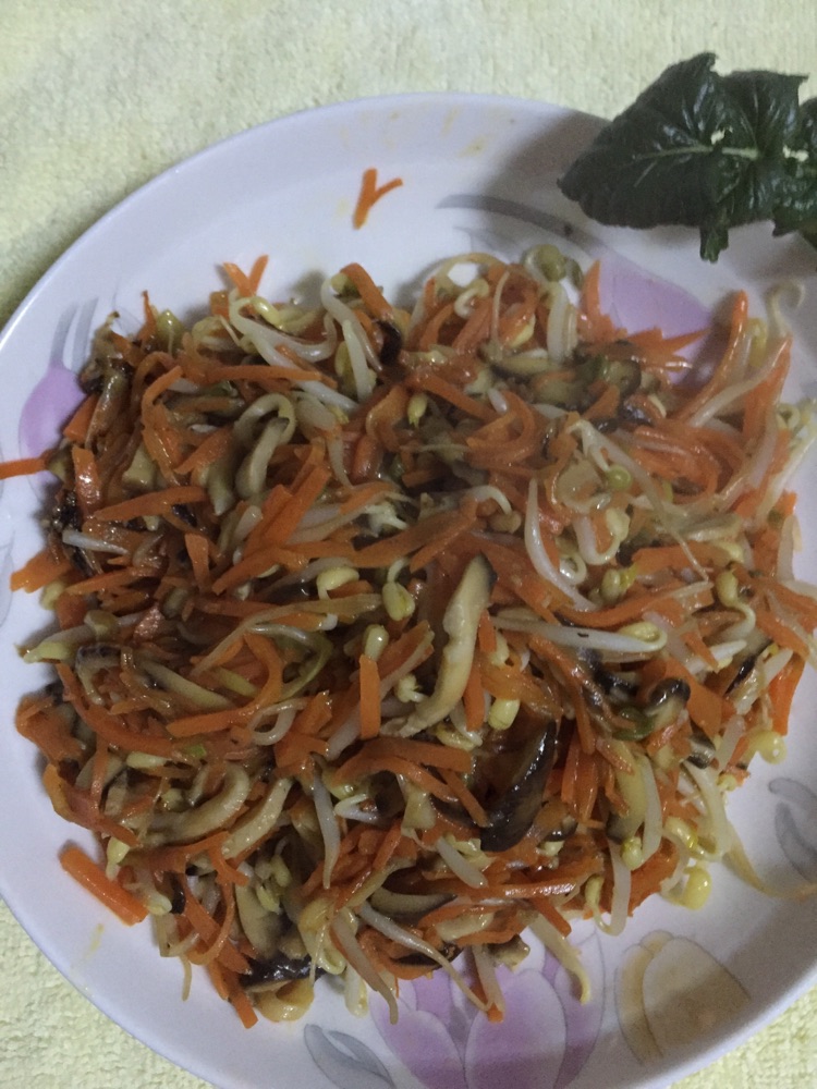 豆皮三丝卷的做法图解3