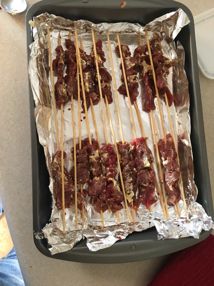 烤箱版牛肉串的做法图解2