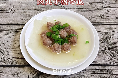 肉丸子蒸冬瓜