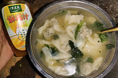 快手早餐~太太乐鸡汁鲜馄饨