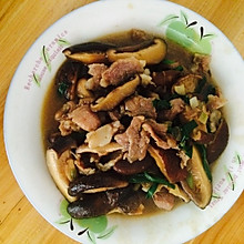 蚝油香菇炒肉片