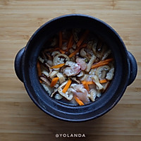 香菇鸡肉砂锅饭的做法图解7