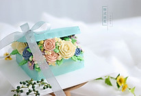 韩式裱花——清新花盒蛋糕#相约MOF#的做法