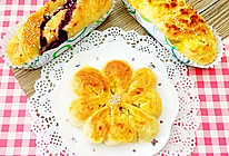 有颜值更美味的蜂蜜紫薯面包卷and香草椰蓉面包卷的做法