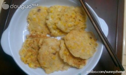 玉米早餐饼的做法