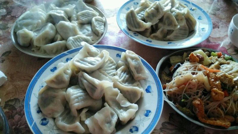 Jiaozi stuffed with fennel