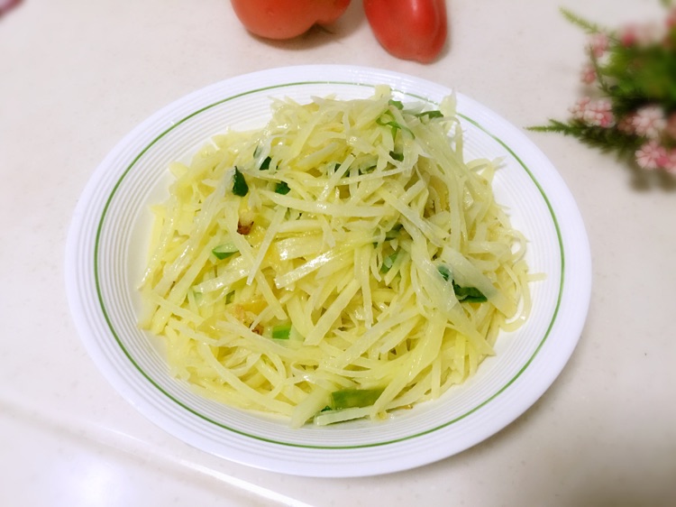 野山椒土豆丝～土豆丝的另类吃法的做法图解4