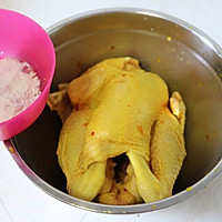砂锅盐焗鸡的做法图解5